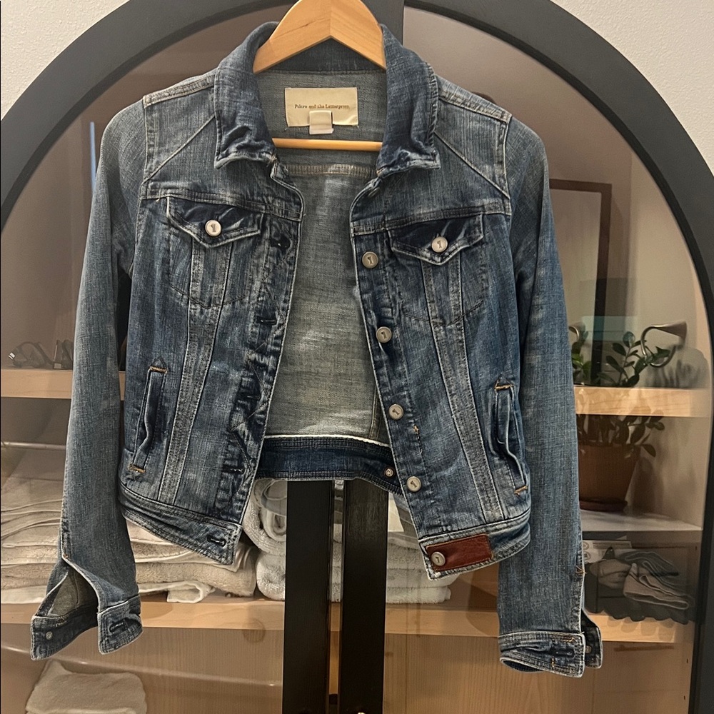 Pilcro and the Letterpress Medium Blue Jean Jacket